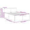 vidaXL Ramka ł&oacute;żka Biały 150 x 200 cm Materiał drewnopochodny