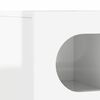 vidaXL Szafka pod telewizor Wysoki połysk biały 100 x 35 x 40 cm