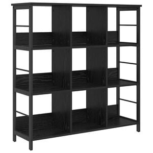 vidaXL P&oacute;łka na książki 9 poziomy 102 x 32 x 104,5 cm Czarny Dąb