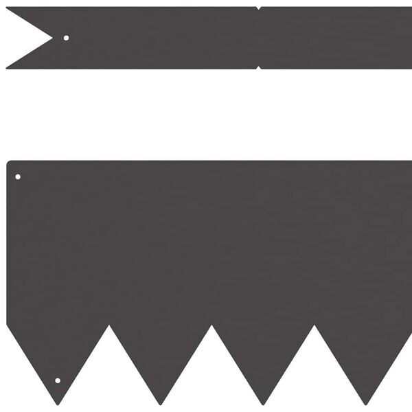vidaXL Krawężnik do trawnika 50 pcs Czarny 100 x 0.05 x 20 cm