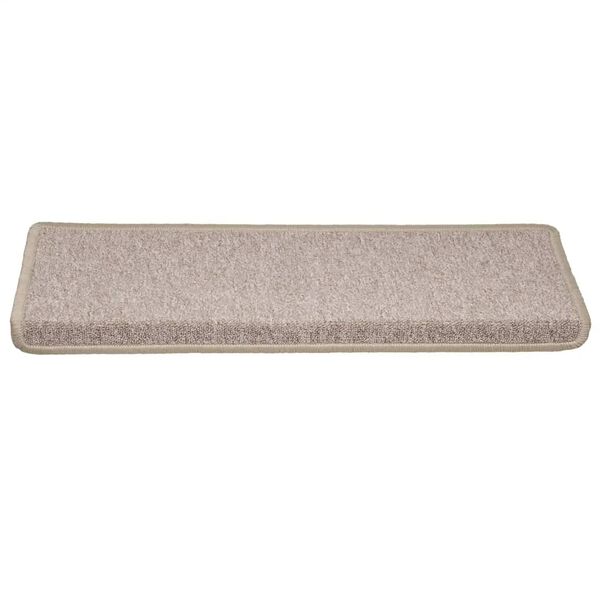 vidaXL Maty na schody 30 szt. 65x21x4 cm Taupe Rectangular Edge