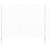 vidaXL Ogrodzenie z słupkiem Srebrny 1,6 x 25 m Stal