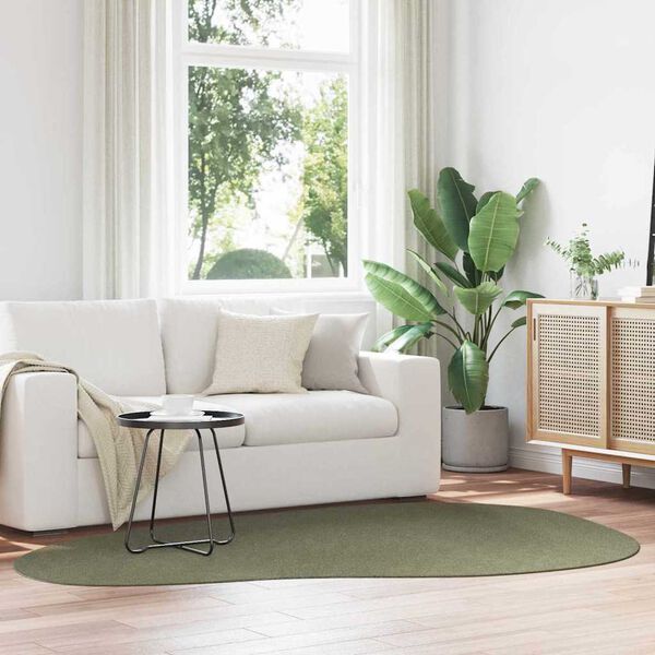 vidaXL Dywany pokojowe HUARTE Leśnozielony 160 x 230 cm Poliester