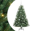 vidaXL Sztuczna choinka z zawiasami zielony 150 cm PVC i Metal