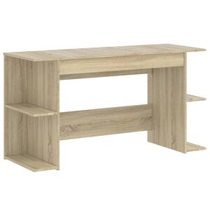 vidaXL Biurko, dąb sonoma, 140x50x75 cm, materiał drewnopochodny