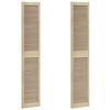 vidaXL Drzwi do szafki z drzwiami 2 pcs Naturalny 201 x 2,1 x 39,5 cm