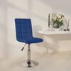 vidaXL Stołek barowy, niebieski, tapicerowany tkaniną
