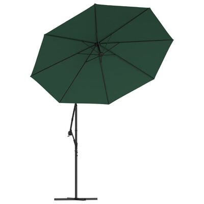 vidaXL Zamienne pokrycie parasola ogrodowego, zielone, 350 cm