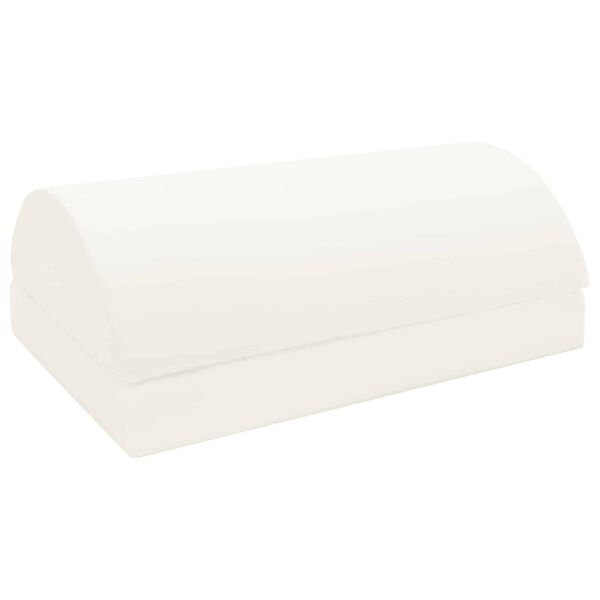 vidaXL Poduszka na podn&oacute;żek Gładki Czarny