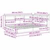 vidaXL Ł&oacute;żko z Biblioteczką Z zagł&oacute;wkiem Szary dąb sonoma 150 x 200 cm