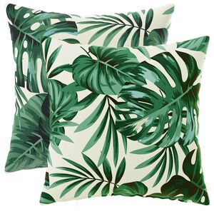 vidaXL Poszewka na poduszkę 2 pcs HEERLEN motyw liści 30 x 30 cm