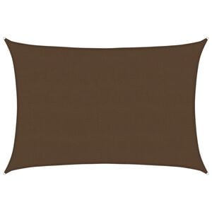 vidaXL Żagiel przeciwsłoneczny, 160 g/m&sup2;, brązowy, 5x6 m, HDPE
