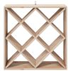 vidaXL Regał na wino 2 pcs Naturalny 62 x 25 x 62 cm