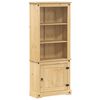 vidaXL Kredens Corona, 74x38x170 cm, lite drewno sosnowe