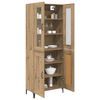 vidaXL Highboard Dąb rzemieślniczy 69,5 x 34 x 180 cm