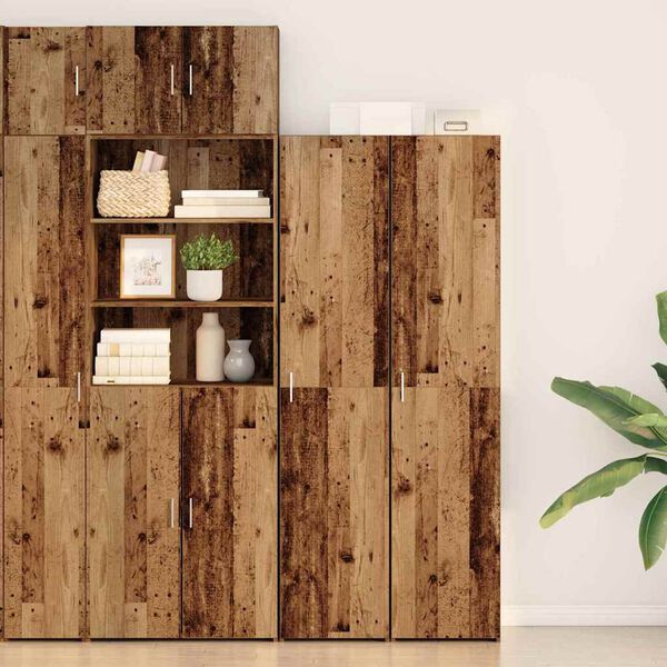 vidaXL Highboard Stare drewno 40 x 42,5 x 185 cm