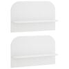 vidaXL P&oacute;łka ścienna 2 szt. Biały 60 x 13.5 x 37.5 cm