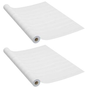 vidaXL Okleina samoprzylepna na drzwi 2 szt białe drewno 210x90 cm PVC