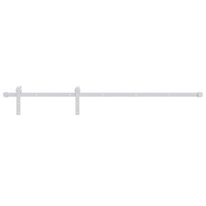 vidaXL System do montażu drzwi przesuwnych, 183 cm, stalowy, biały