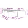 vidaXL Ramka ł&oacute;żka Woskowy Brąz 180 x 200 cm Lite drewno sosnowe