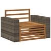 vidaXL Środkowa sofa ogrodowa naturalny