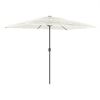 vidaXL Parasol ogrodowy na stalowym słupku, biały, 300x200x250 cm