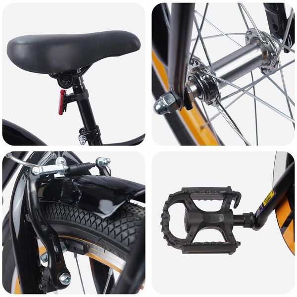 vidaXL Rower Dziecięcy 18 Cali dla dzieci w wieku 5-7 lat