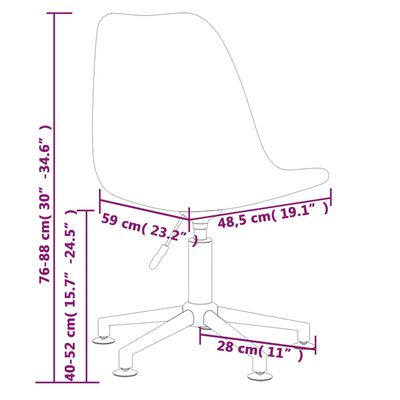 vidaXL Obrotowe krzesło stołowe, obite patchworkową tkaniną