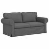 vidaXL Sofa 2 pcs Ciemnoszary 175 x 82 x 80 cm tkanina