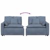 vidaXL Modułowy podłokietnik sofy modułowej z poduszkami niebieski