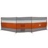 vidaXL Camping Windbreak Szary i pomarańczowy 508x130 cm Wodoodporny