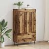 vidaXL Highboard z szufladą Stare drewno 69,5 x 31 x 115 cm