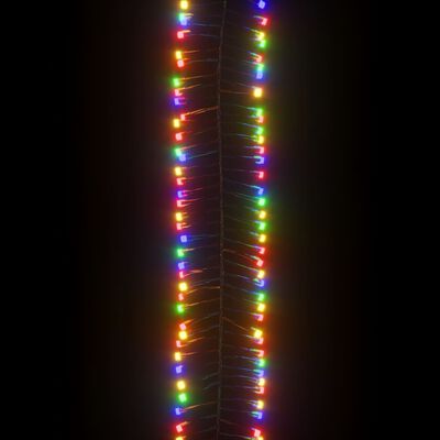 vidaXL Sznur lampek LED, 400 kolorowych diod, 7,4 m, PVC