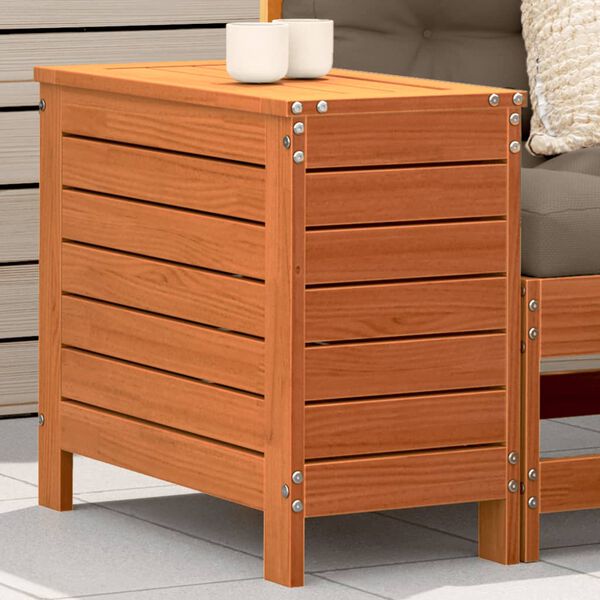 vidaXL Podn&oacute;żek ogrodowy, woskowy brąz, 62x31,5x52 cm, drewno sosnowe