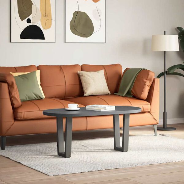 vidaXL Nogi do stolika kawowego w kształcie litery V 2 szt. Antracyt 38x(42-43,3) cm Stal