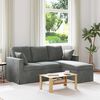 vidaXL Sofa Ciemnoszary 198 x 134 x 80 cm Aksamit
