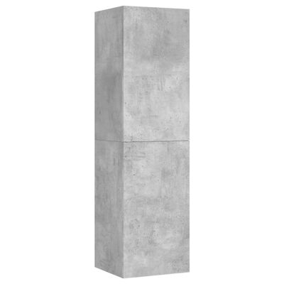 vidaXL 4-cz. zestaw szafek telewizyjnych, szarość betonu, płyta