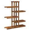 vidaXL Stojak na rośliny naturalny 93 x 25 x 114,5 cm