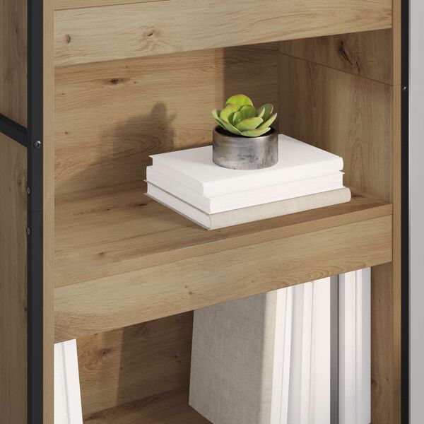 vidaXL Szafka na książki 2 pcs Dąb rzemieślniczy 80 x 30 x 155 cm