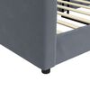 vidaXL Sofa z funkcją spania, ciemnoszara, 80x200 cm, aksamitna