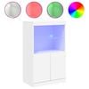 vidaXL Szafka z oświetleniem LED, biała, 60,5x37x100 cm