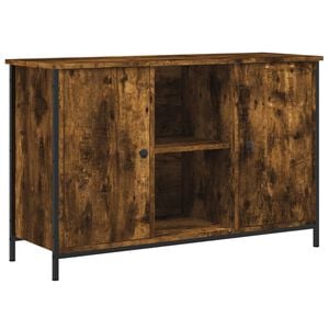 vidaXL Szafka pod TV, przydymiony dąb, 100x35x65 cm