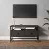 vidaXL Szafka pod TV, czarna, 80x35x45 cm, materiał drewnopochodny
