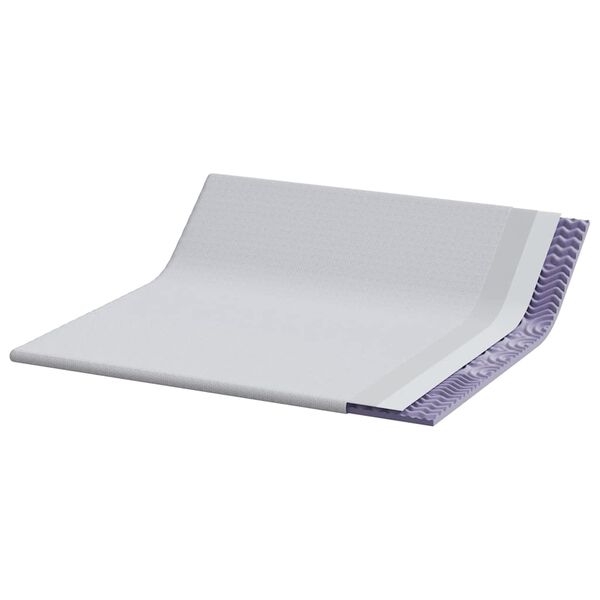 vidaXL Nakładka na materac Biały 180 x 200 x 6 cm Tkanina jacquard