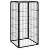vidaXL Kojec dla psa, 4 panele, czarny, 50x100 cm, stalowy
