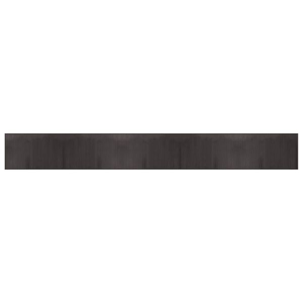 vidaXL Dywan prostokątny, ciemnobrązowy, 60x500 cm, bambusowy