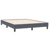 vidaXL Łóżko typu Box Spring bez materaca Ciemnoszary 140x210 cm