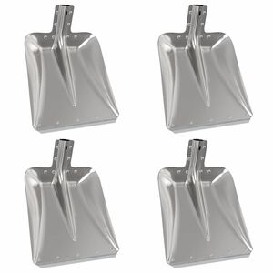 vidaXL Głowica łopaty 4 pcs Srebrny 45 x 38 cm Aluminium