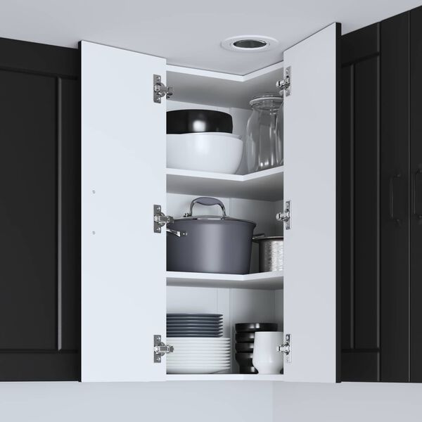 vidaXL Szafka kuchenna Czarny 57 x 57 x 80 cm Materiał drewnopochodny