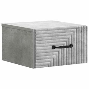 vidaXL Wisząca Szafka Nocna Betonowy szary 34,5 x 33 x 20 cm
